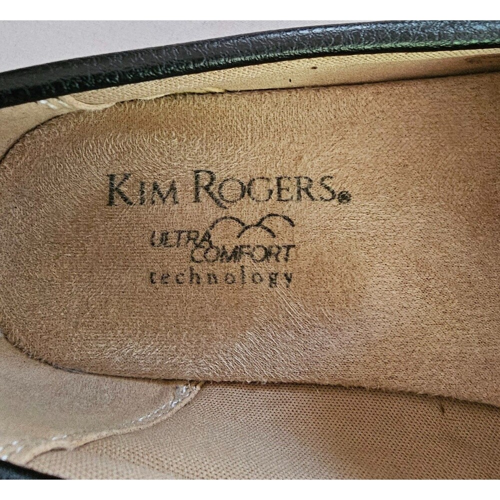 Kim Rogers Cheryl Loafers Women’s 6.5 Black NWOT Comfort Slip On Gold Bit Shoe - Picture 9 of 9